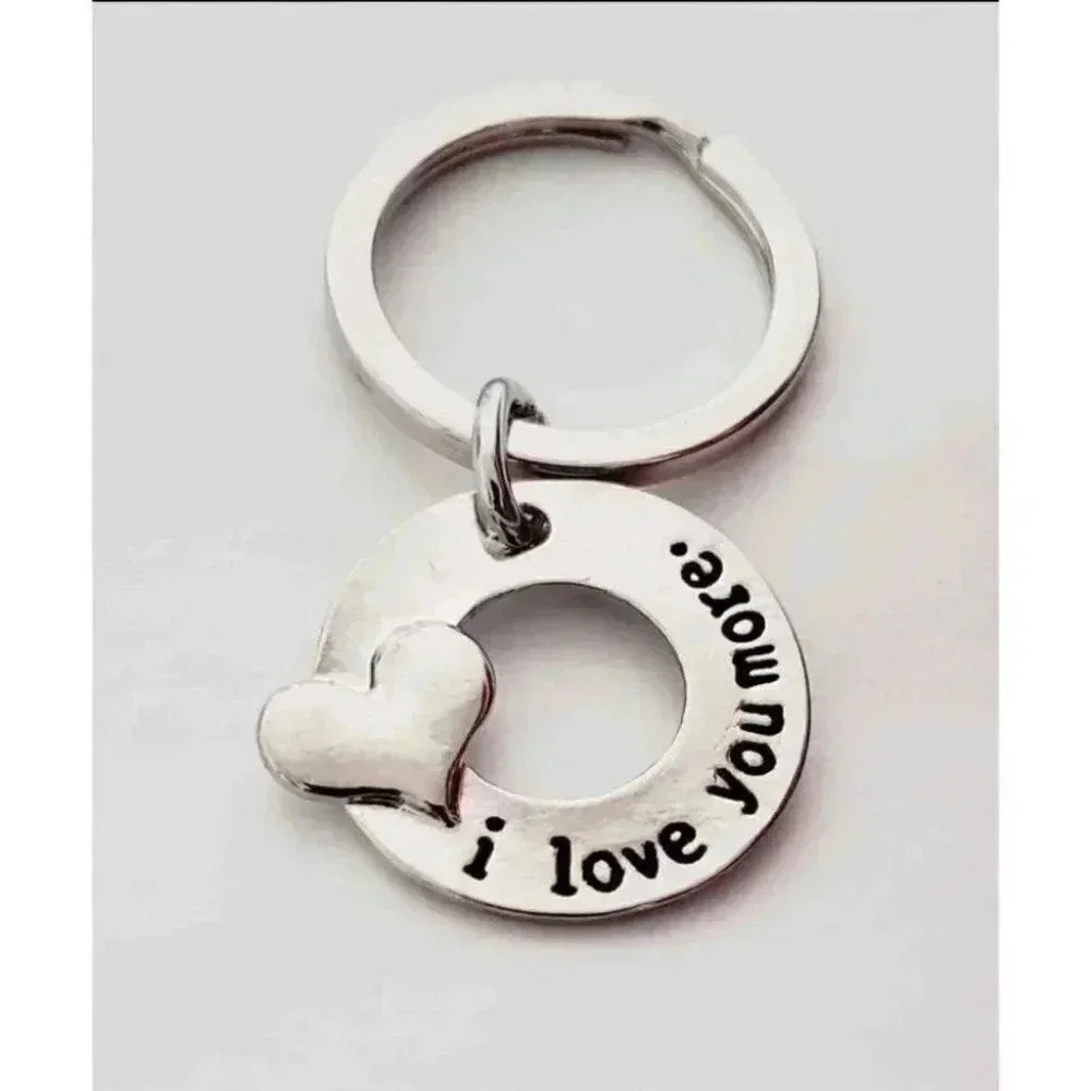 I love you more Heart infinity Keychain